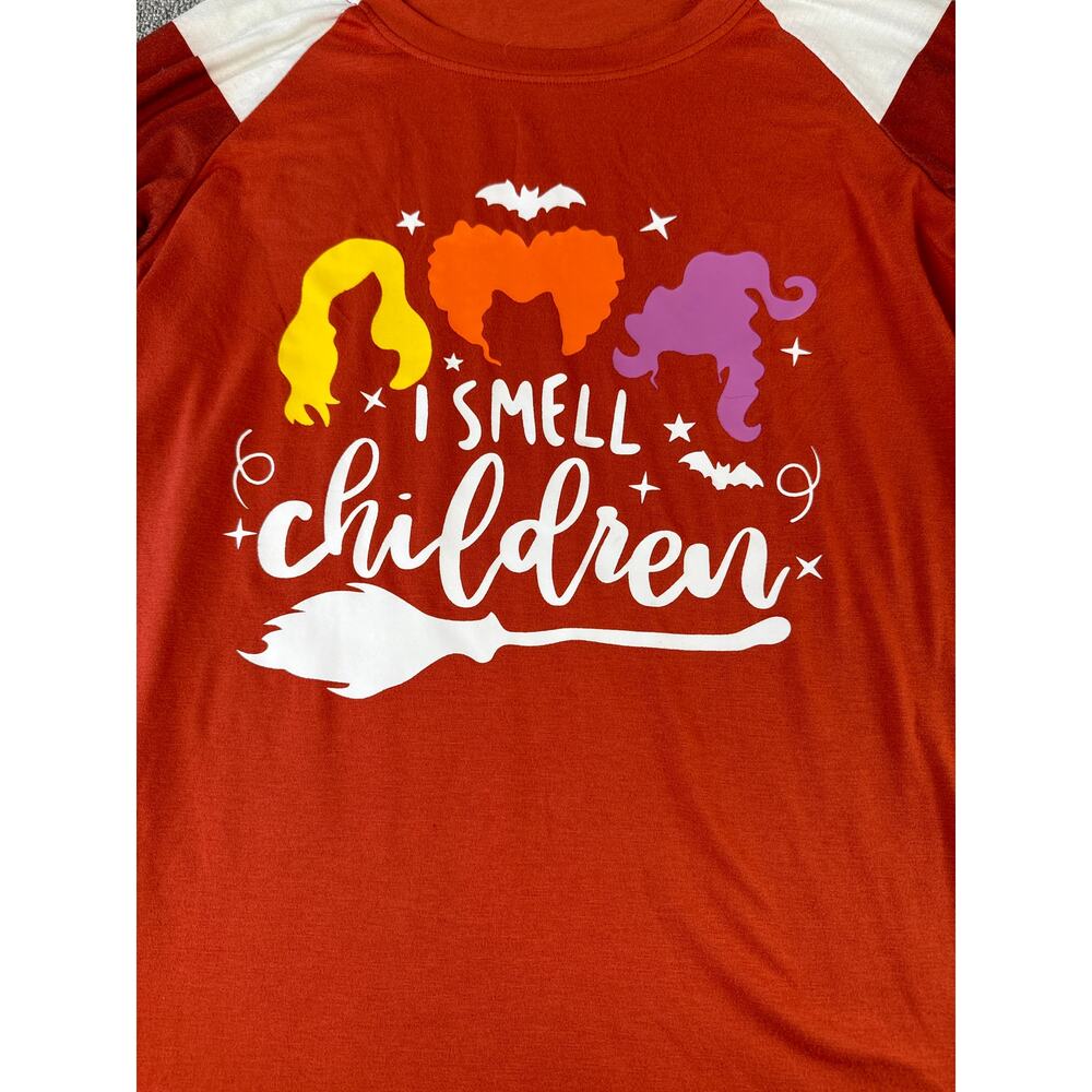 Halloween Hocus Pocus Long‎ Sleeve Shirt I Smell Children Size Small
